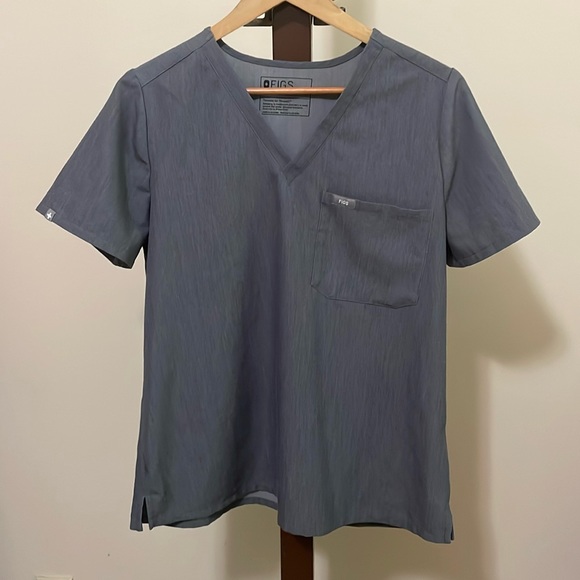 figs Catarina one pocket scrub top grey large - Picture 1 of 5